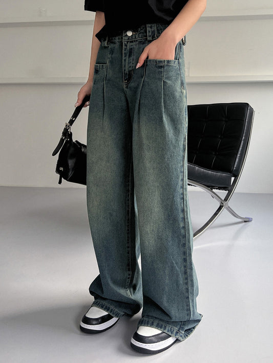 DAZY High Waist Plicated Detail Corduroy Pants  Wide leg pants outfit, Flared  pants outfit, Pleated pants outfit