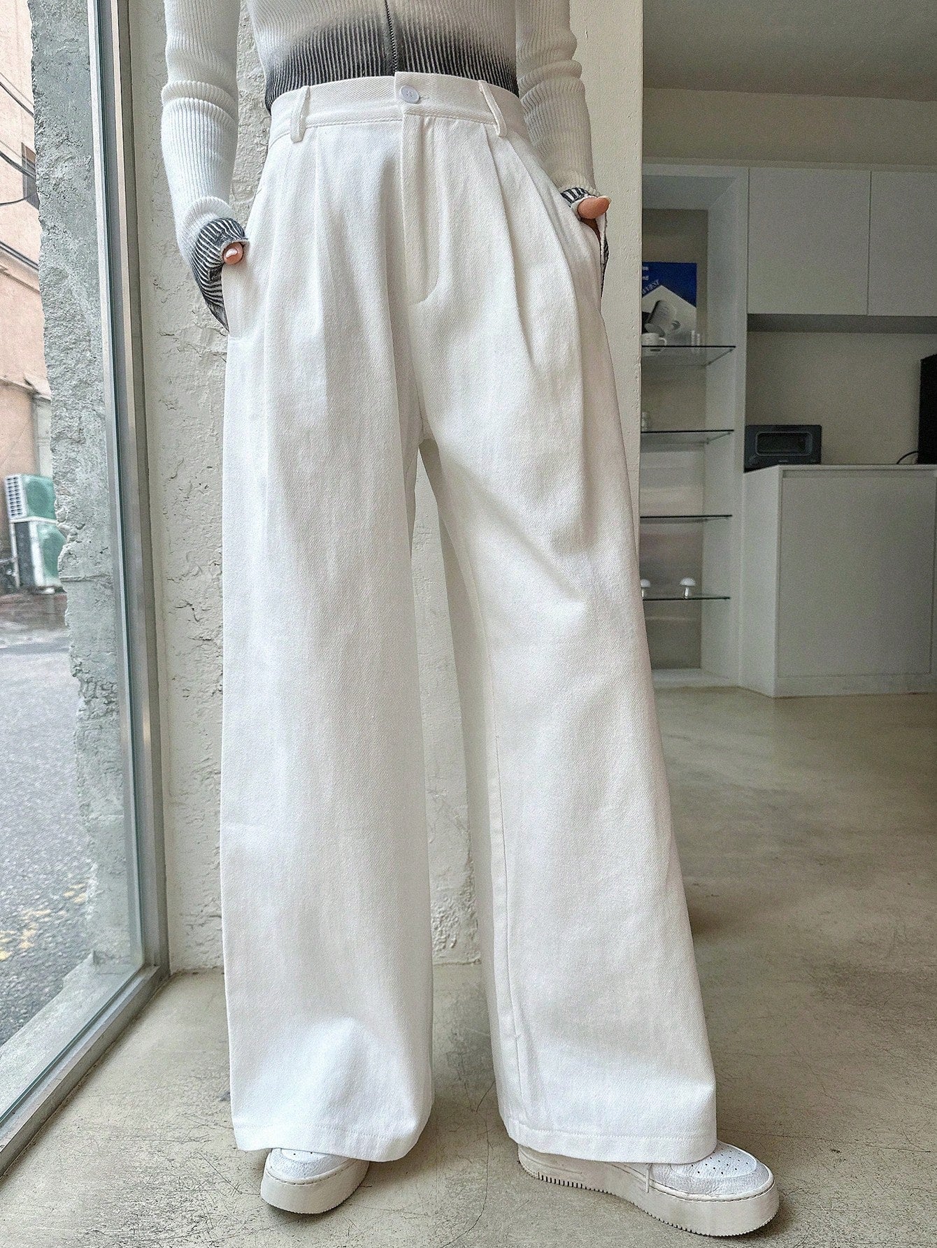 Women's Pants Elastic Waist Lace Stitching Drawstring Design Solid Color  Pocket Pants | Pants for women, Trousers women, Womens bottoms